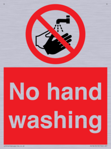 No hand washing